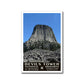 Devils Tower National Monument Poster (WPA Style)