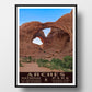 Arches National Park Poster WPA Double Arch