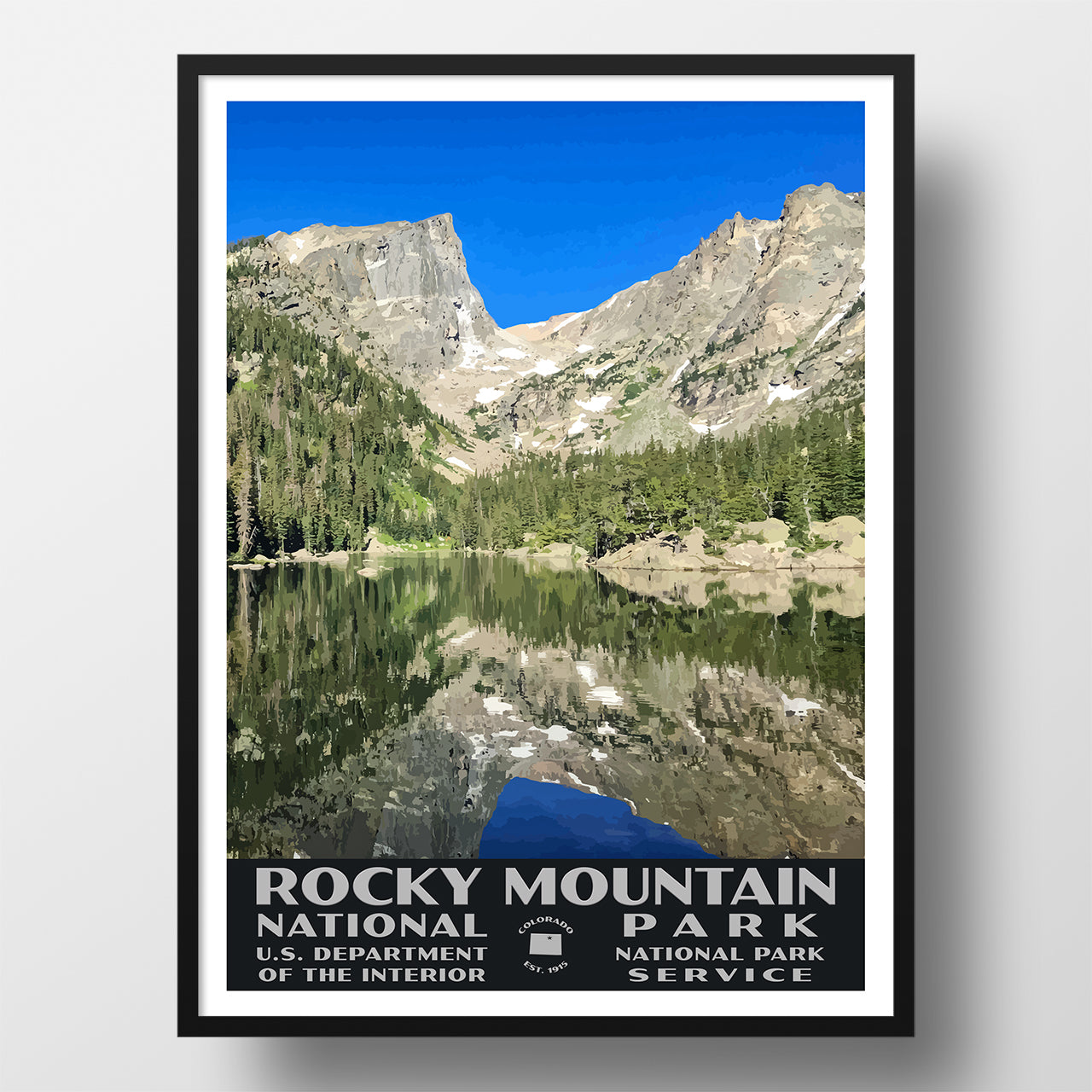 Rocky Mountain National Park Poster (Dream Lake)
