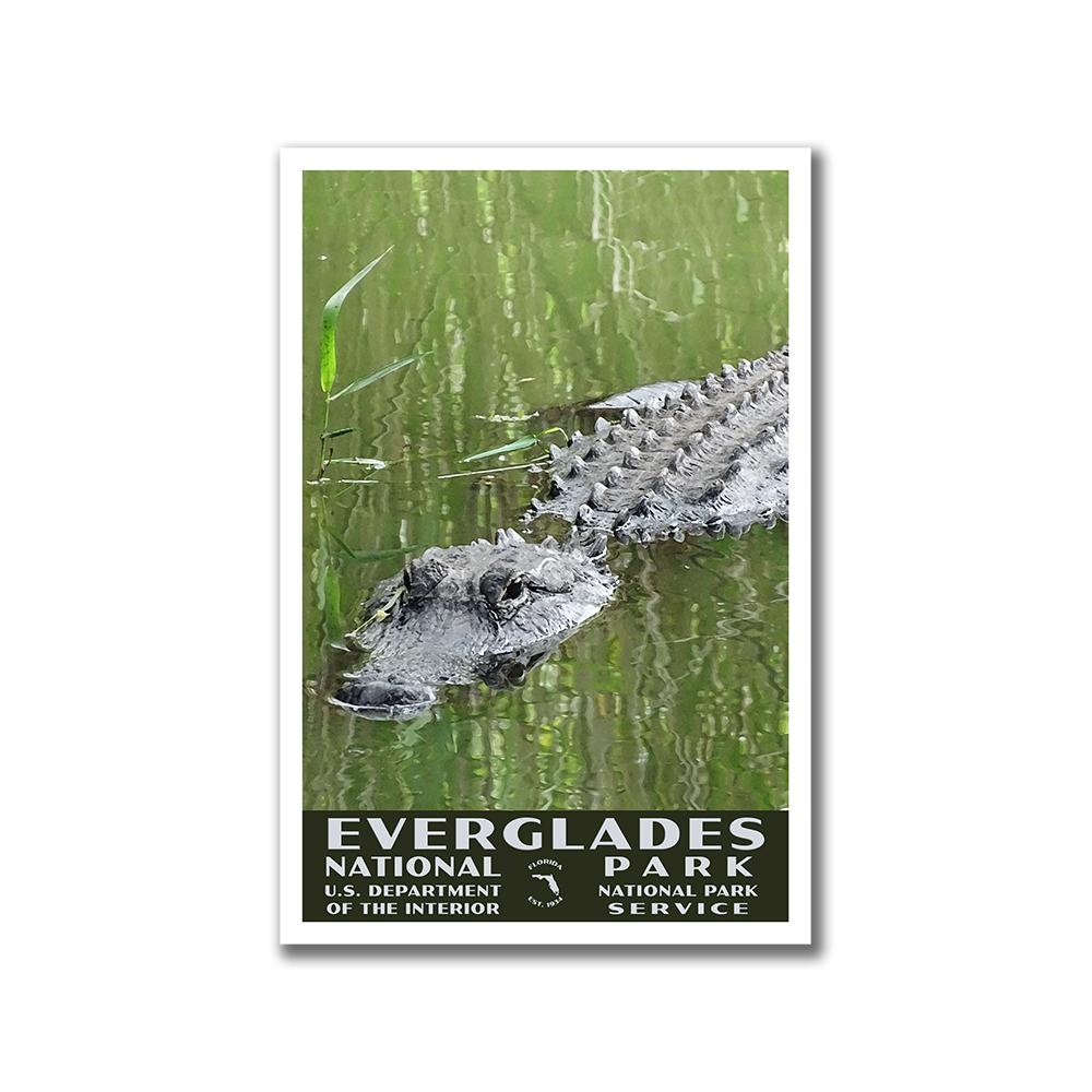 Everglades National Park Poster-WPA (Alligator)