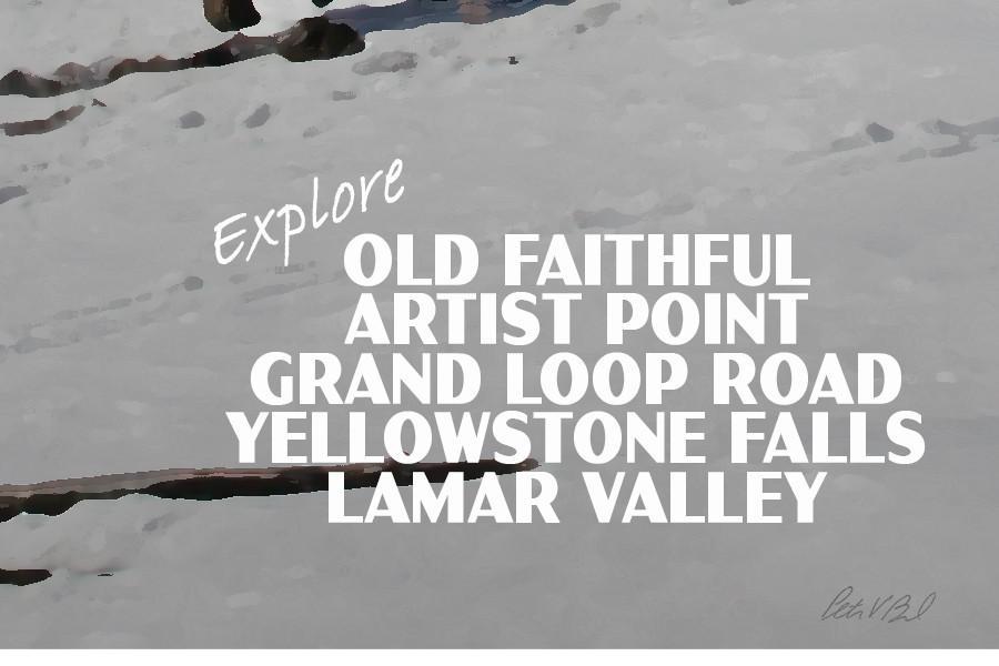 Yellowstone National Park Poster-Firehole River