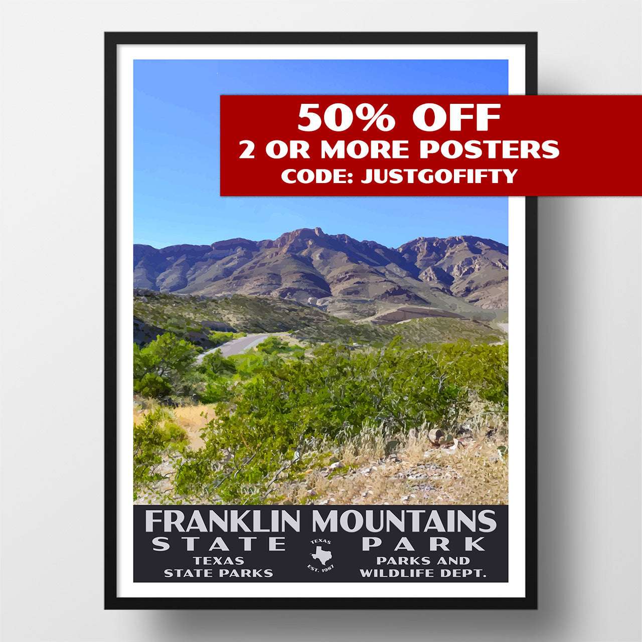 Franklin Mountains State Park Poster