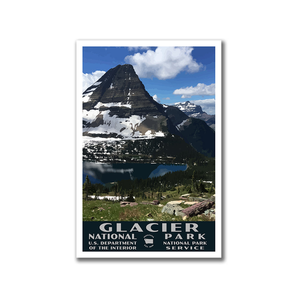 Glacier National Park Poster Hidden Lake
