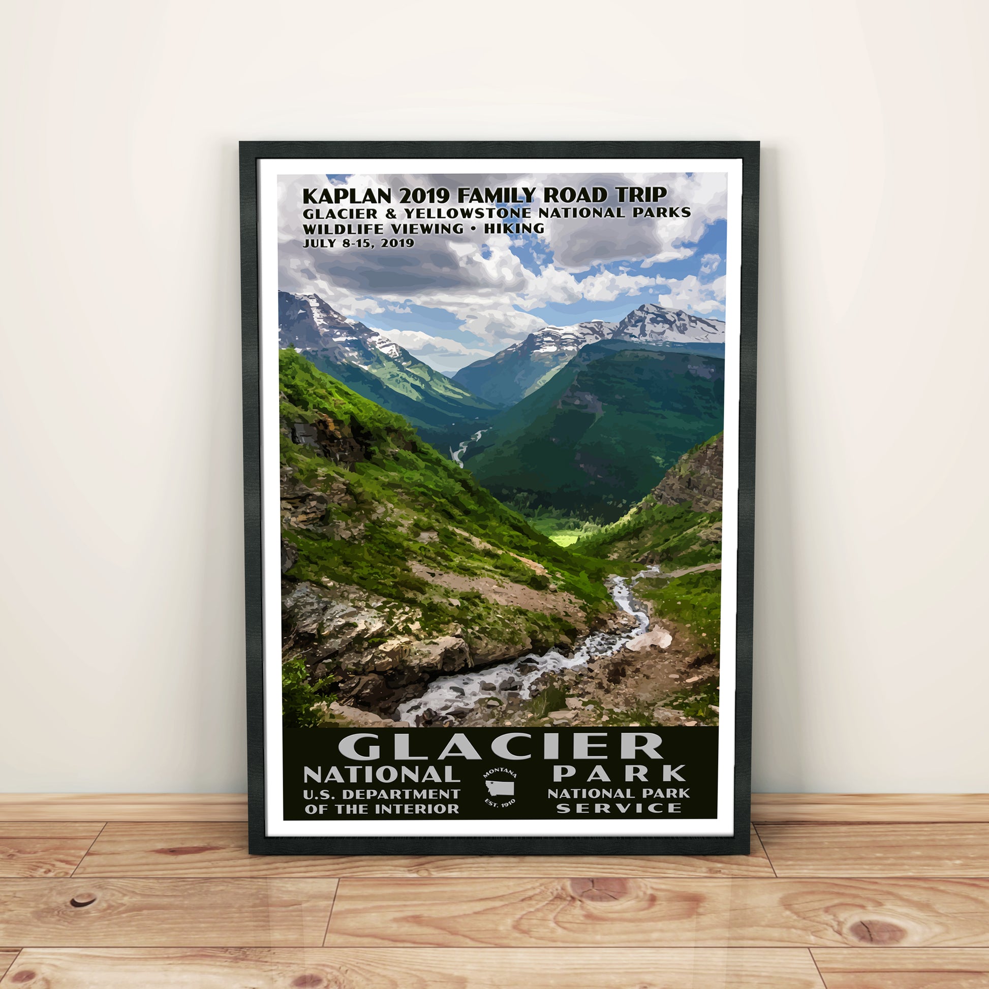 Going to the sun road custom poster