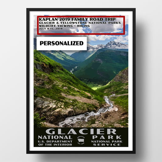 Glacier National Park poster