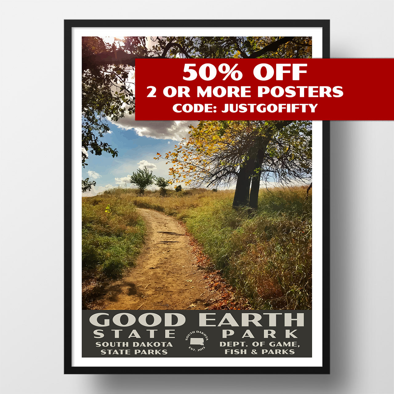 good earth state park poster