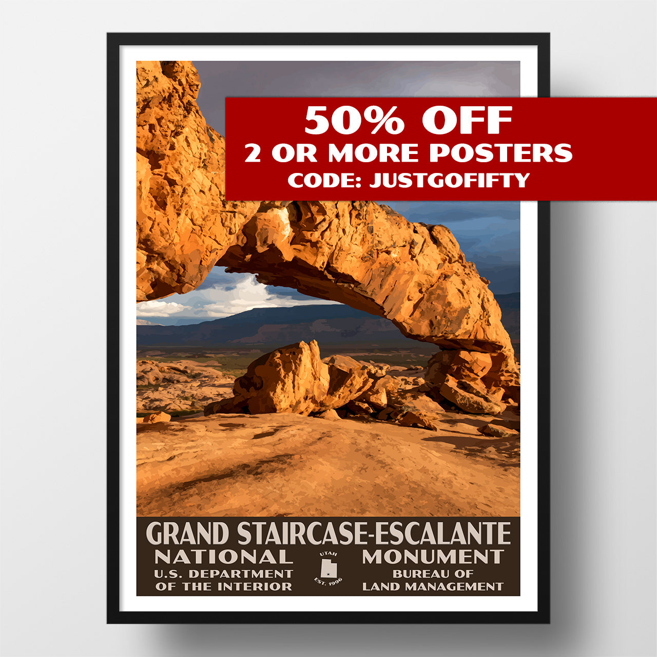 Grand Staircase Escalante National Monument Poster
