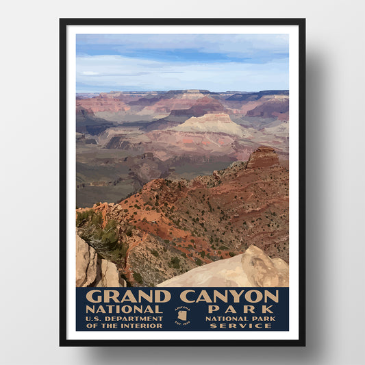 Grand canyon national park poster wpa style