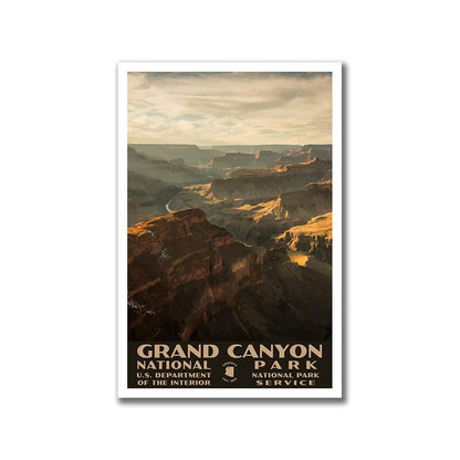 Grand canyon national park poster wpa style, grandview point