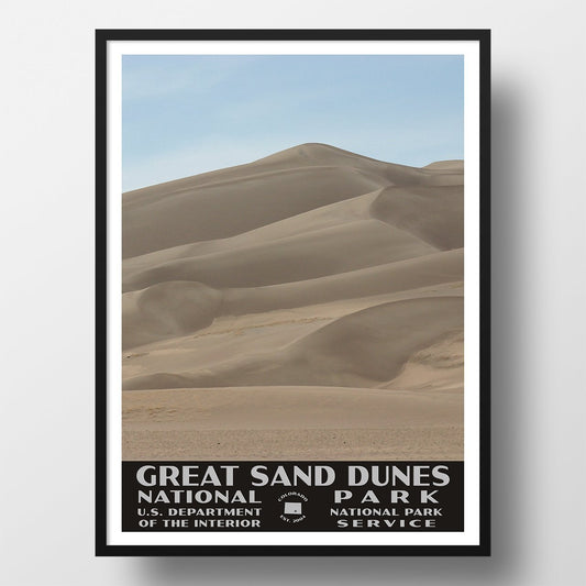 Great Sand Dunes National Park Poster, WPA Poster