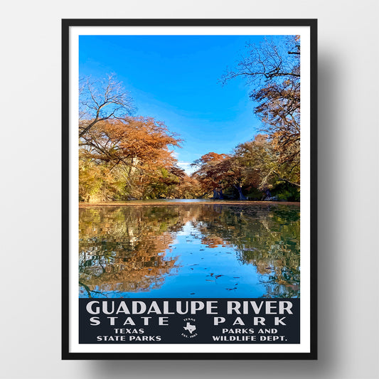 Guadalupe River State Park Poster-WPA (Guadalupe River)