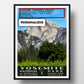 Yosemite Naitonal Park Poster Half Dome personalized