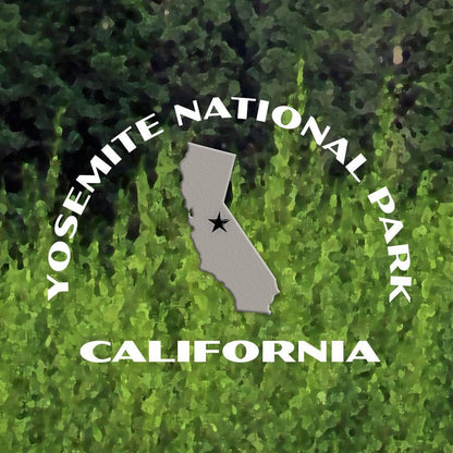 Yosemite National Park Poster-Half Dome with Blue Sky