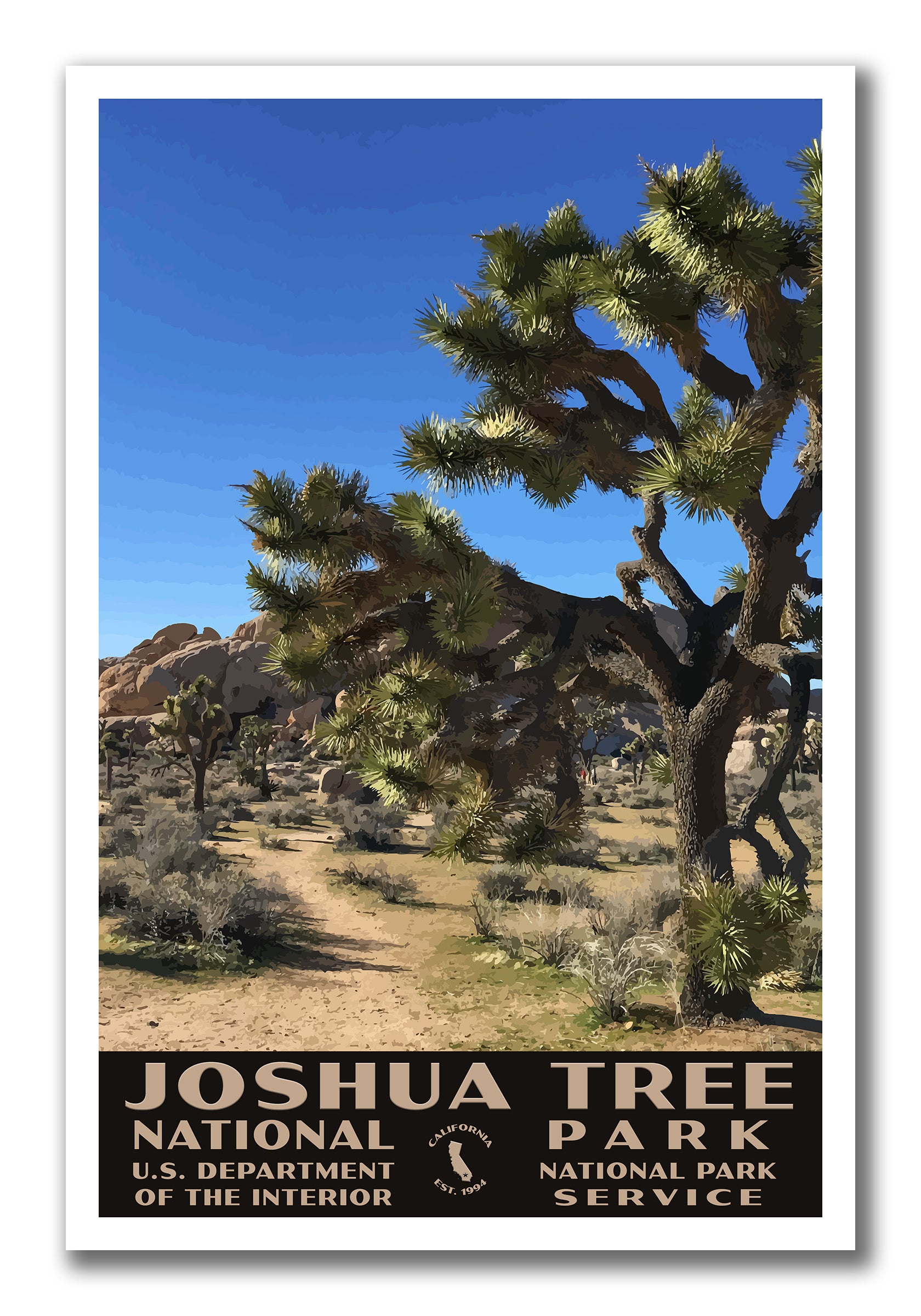 Joshua Tree National Park Poster, WPA Style, Hall of Horrors