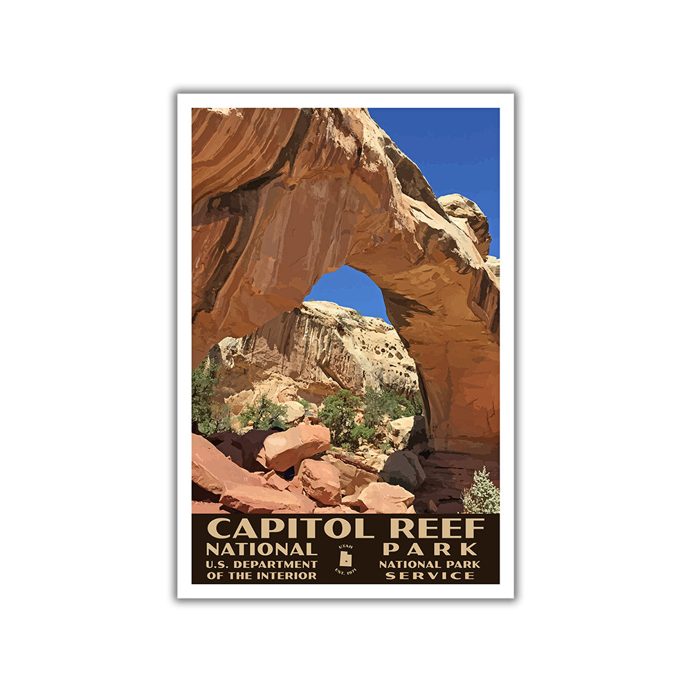 capitol reef national park poster wpa