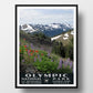 Olympic National Park poster wpa style hurricane ridge
