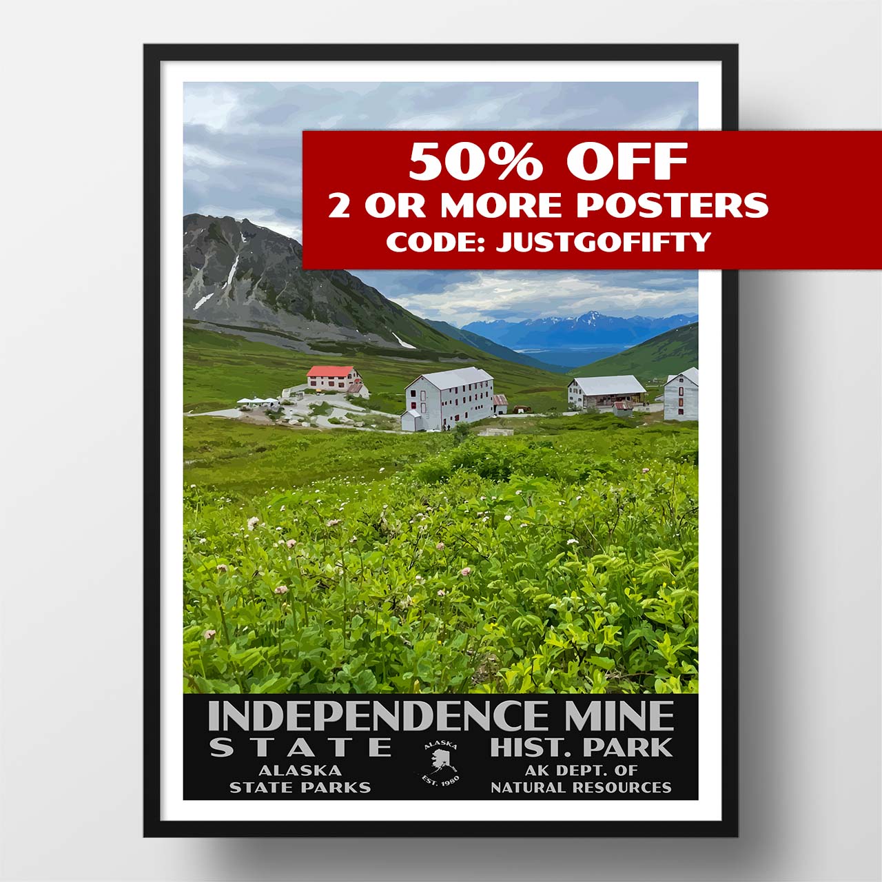 Indpendence Mine State Historical Park Poster-WPA (Independence Mine)