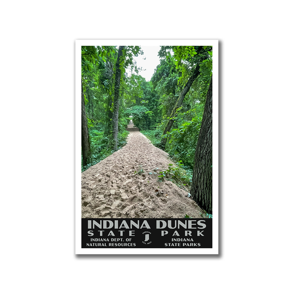 Indiana Dunes State Park Poster-WPA (Three Dunes Challenge)