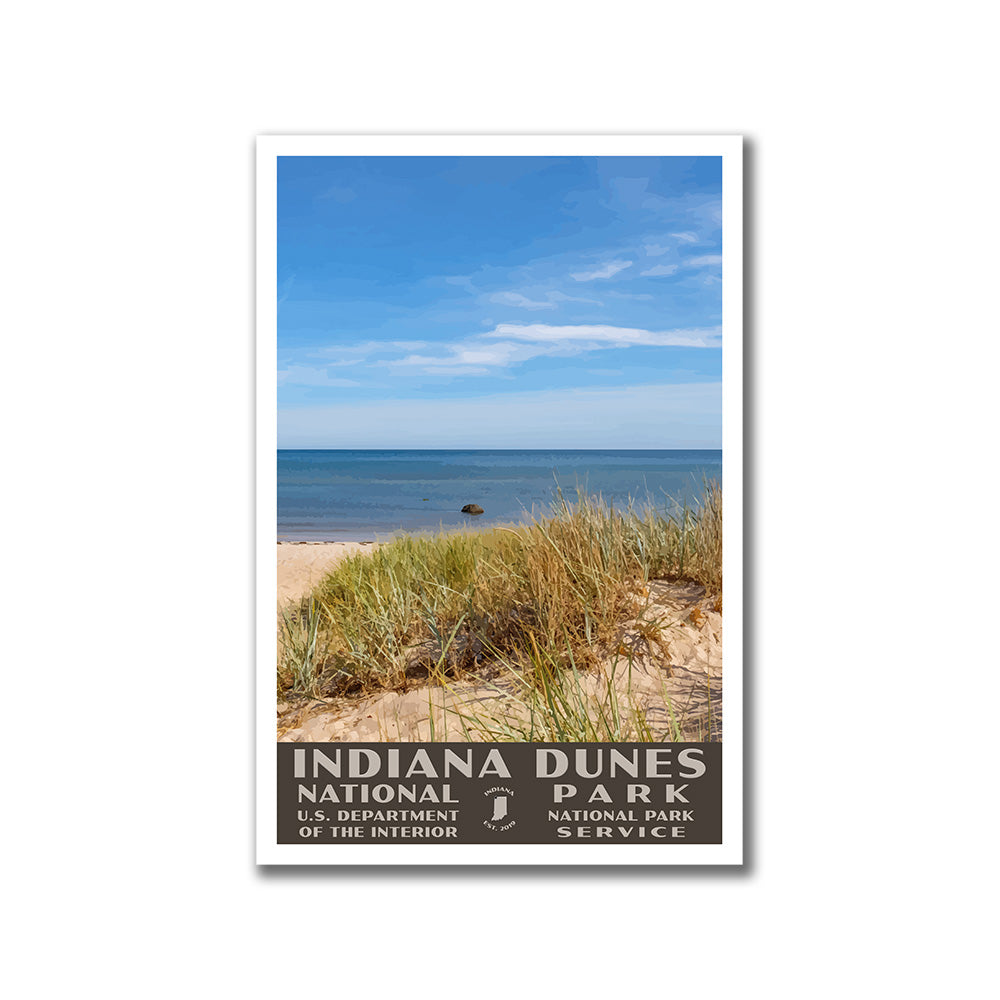 Indiana Dunes National Park Poster-WPA (Dunes)