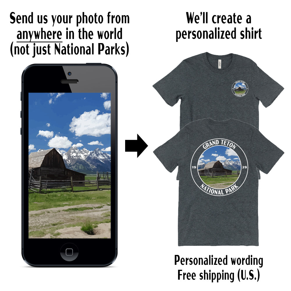 Custom National Park T Shirt (Short Sleeve)