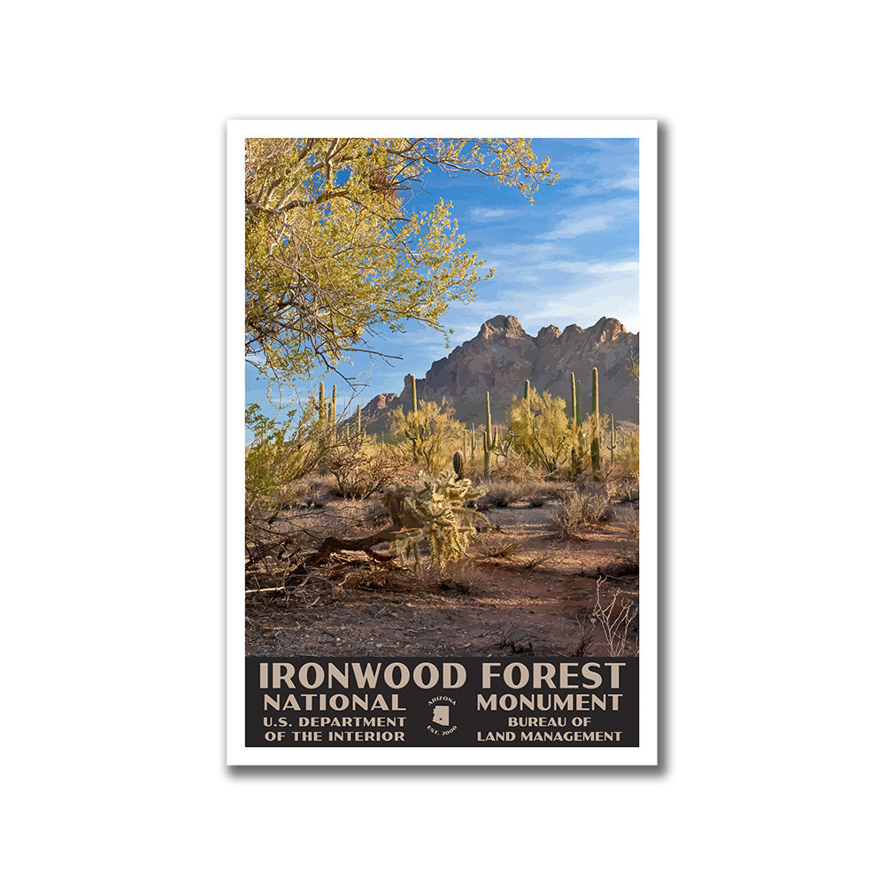 Ironwood Forest National Monument Poster-WPA (Ironwood Forest)