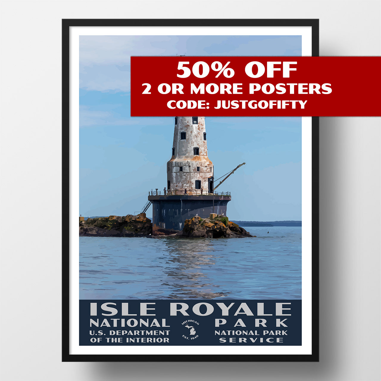 isle royale national park poster