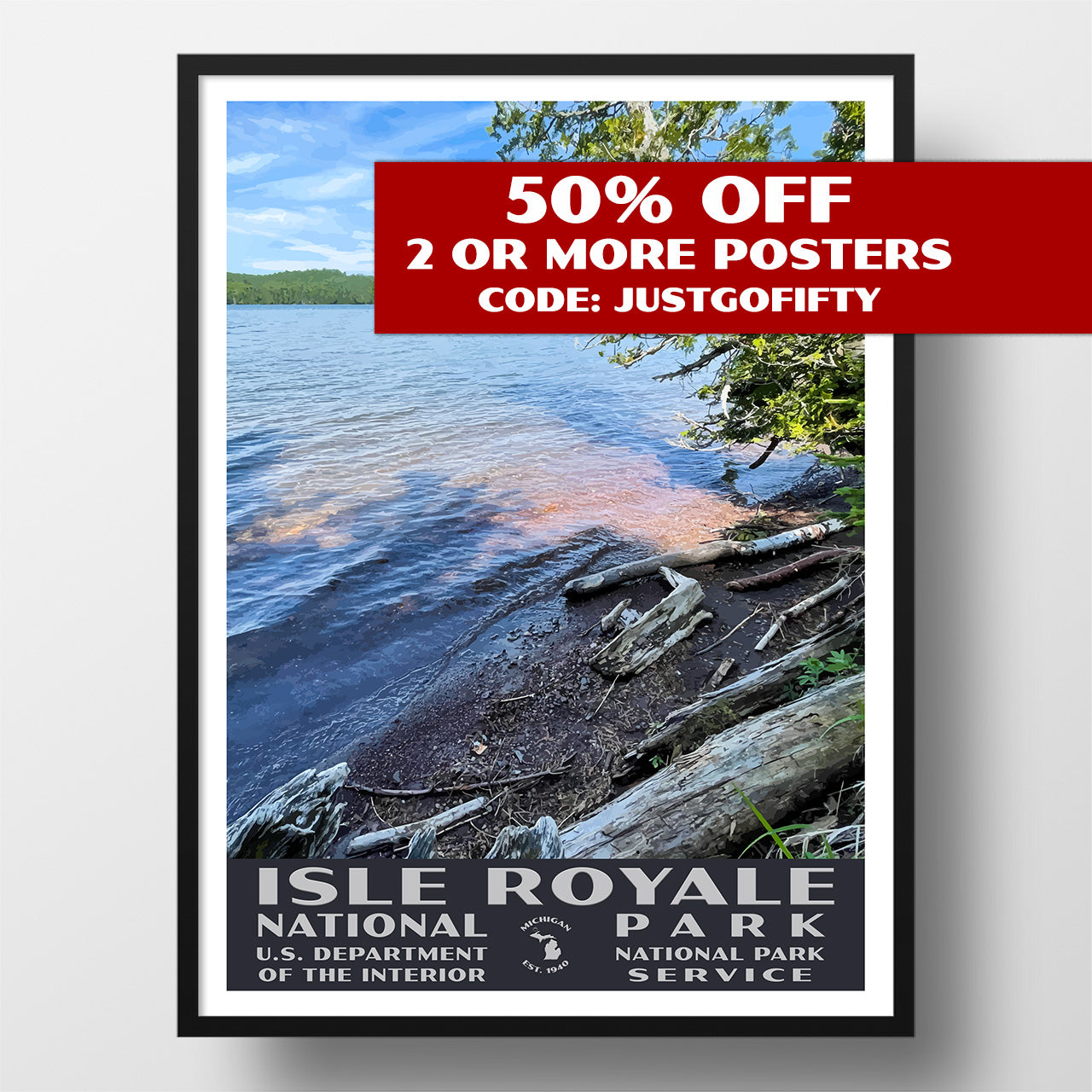 isle royale national park poster