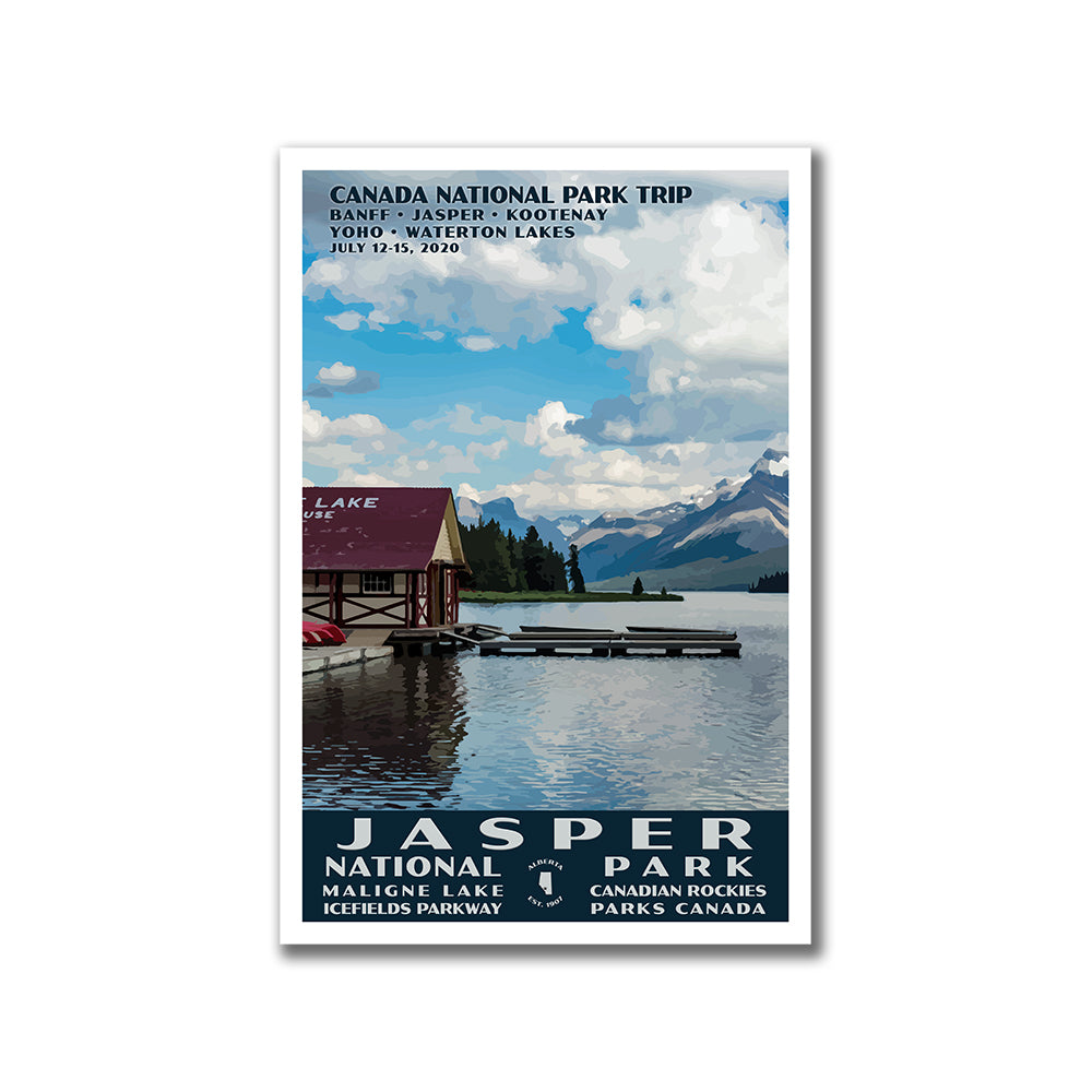 Jasper National Park Poster Personalized