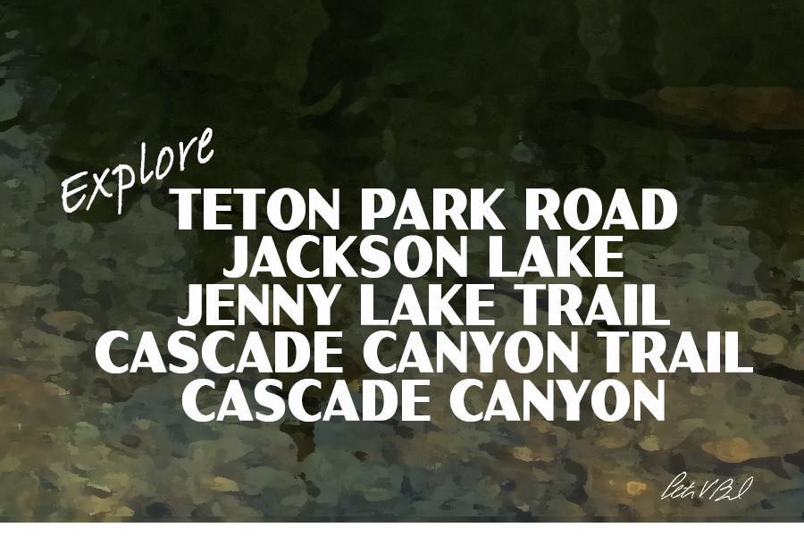 Grand Teton National Park Poster-Jenny Lake