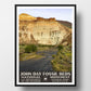 John Day Fossil Beds National Monument Poster-WPA (Cathedral Rock)