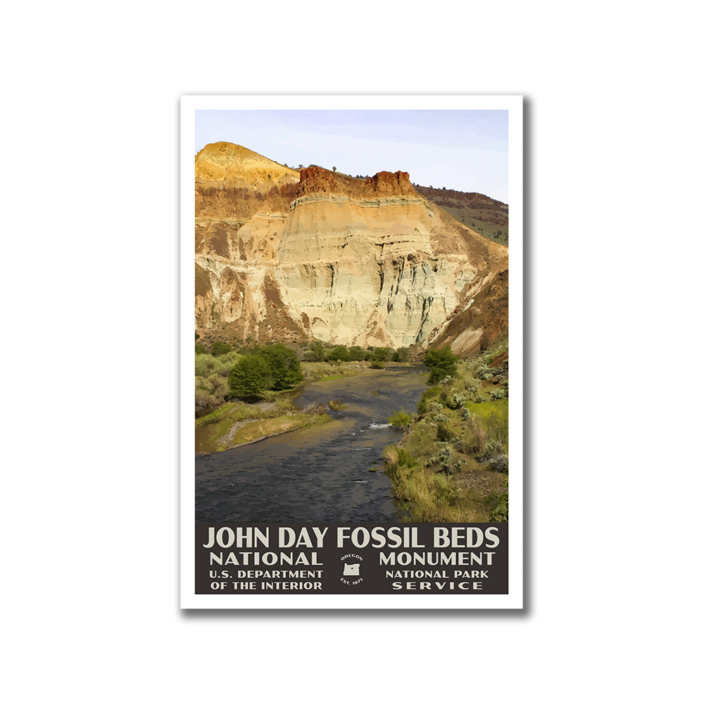 John Day Fossil Beds National Monument Poster-WPA (Cathedral Rock)