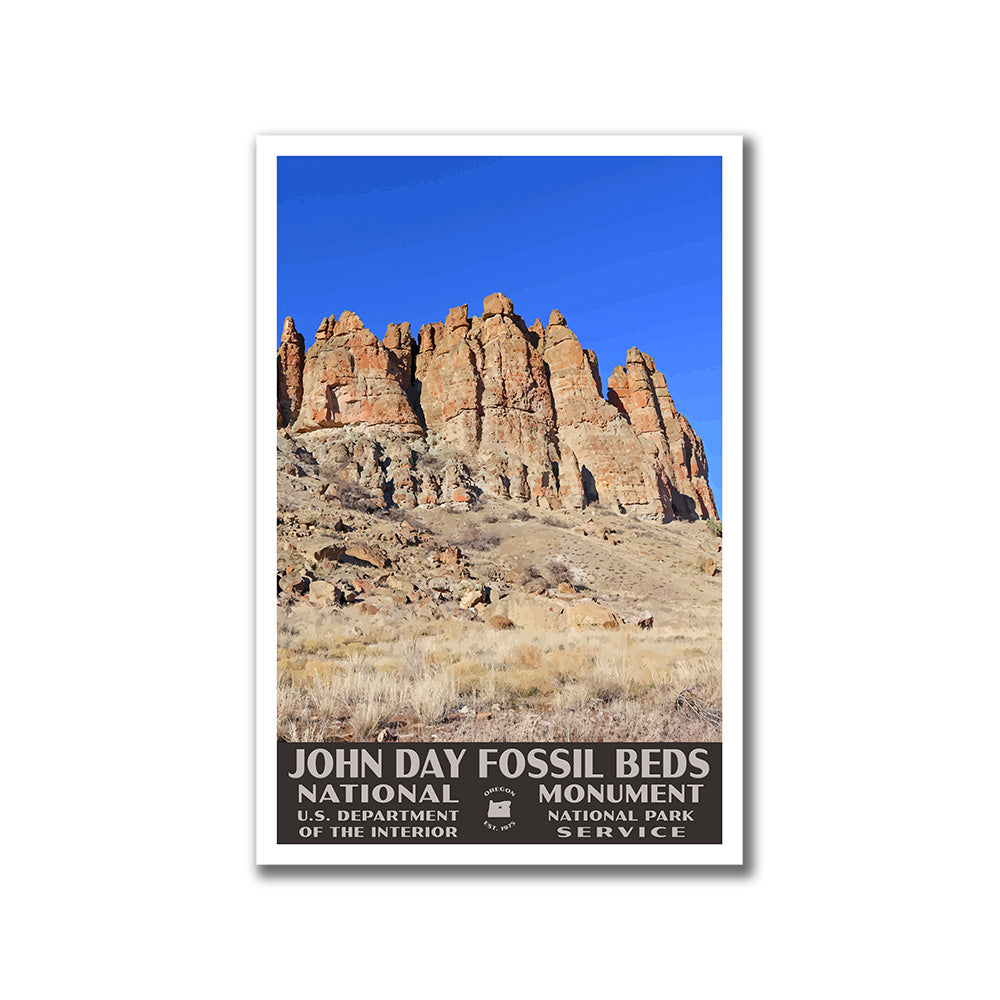 John Day Fossil Beds National Monument Poster-WPA (City of Fossil)