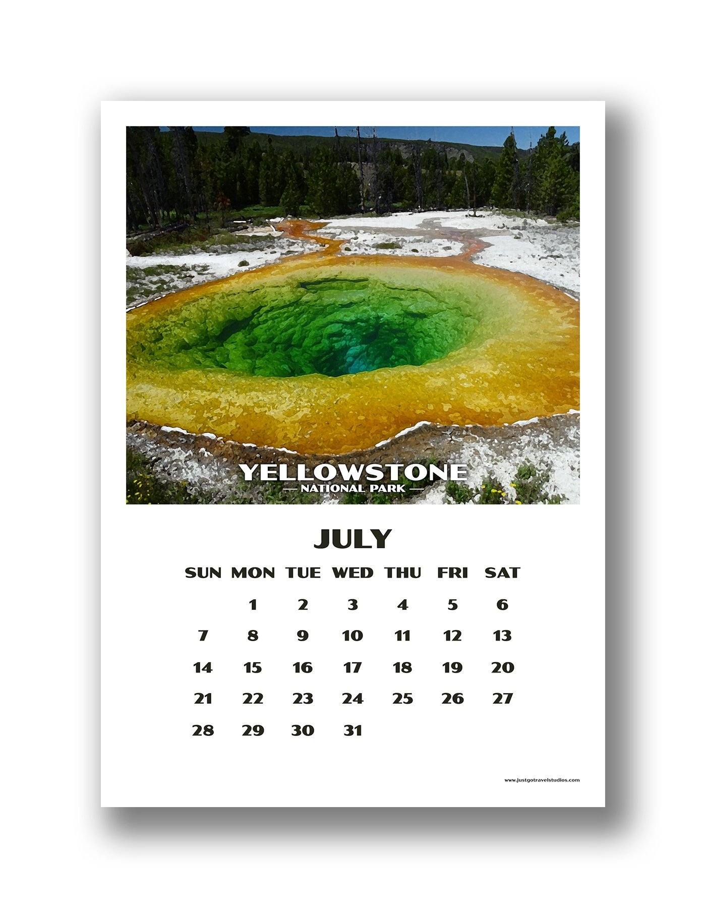 National Park Calendar (12 month) - 2019