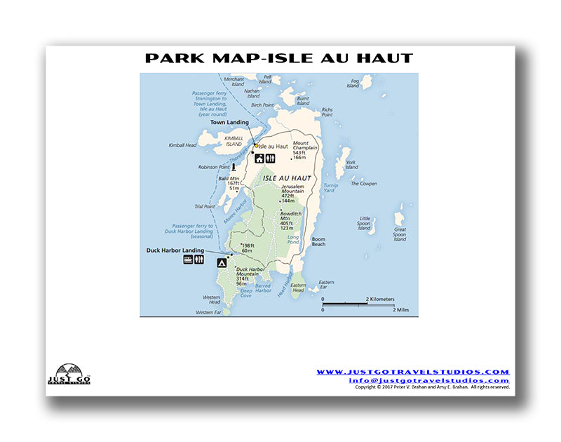 Acadia National Park Itinerary (Digital Download)