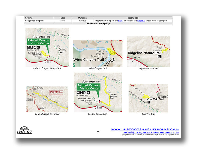 Badlands, Wind Cave and Theodore Roosevelt National Parks Itinerary (Digital Download)