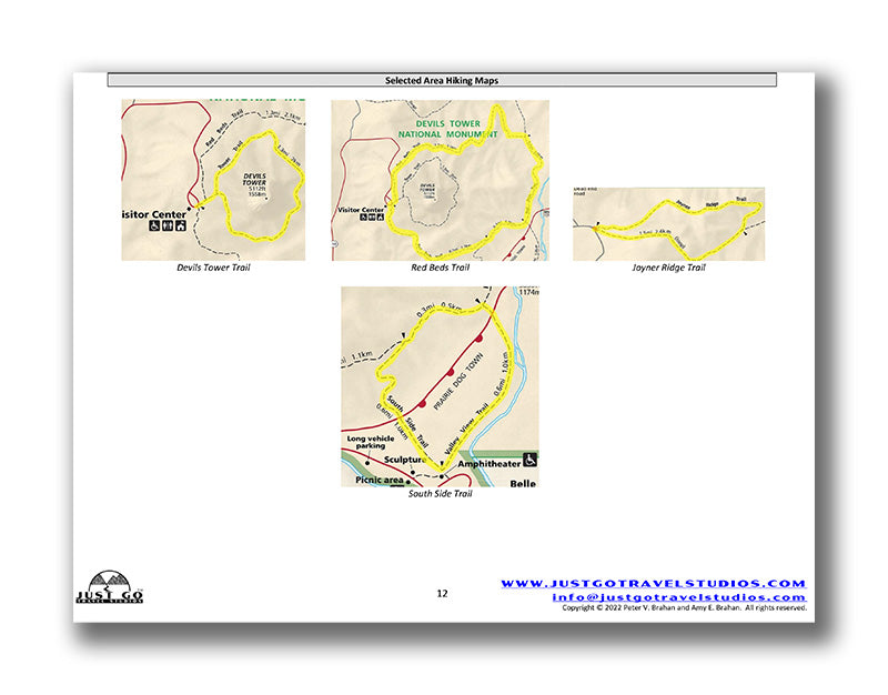 Devils Tower National Monument Itinerary (Digital Download)