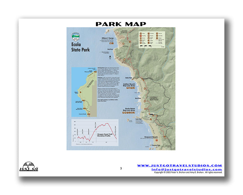 Ecola State Park Itinerary (Digital Download)