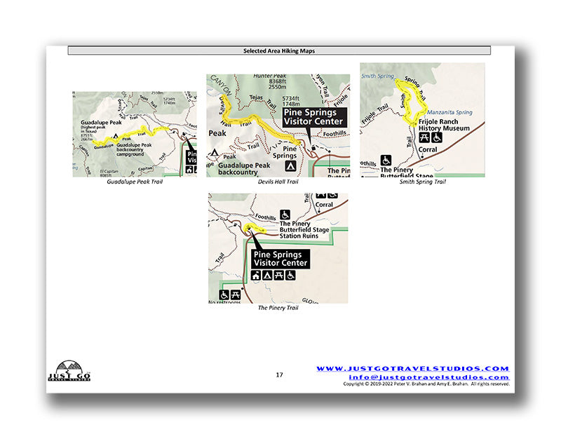 Guadalupe Mountains National Park Itinerary (Digital Download)