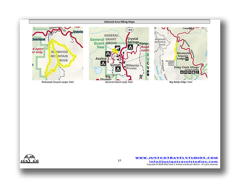 Kings Canyon National Park Itinerary (Digital Download)