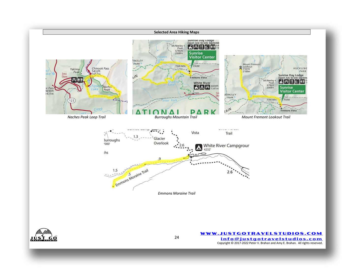 Mount Rainier National Park Itinerary (Digital Download)