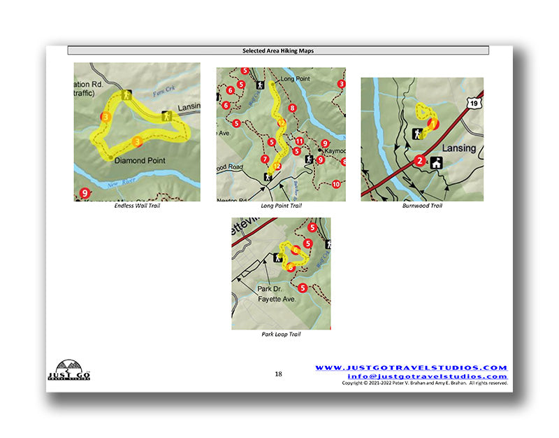 New River Gorge National Park Itinerary (Digital Download)