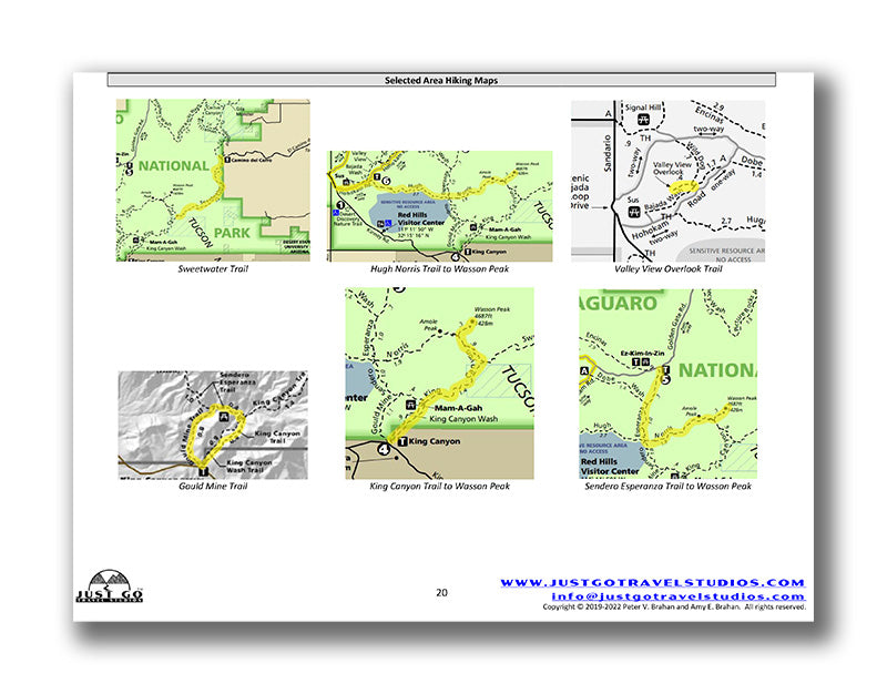 Saguaro National Park Itinerary (Digital Download)