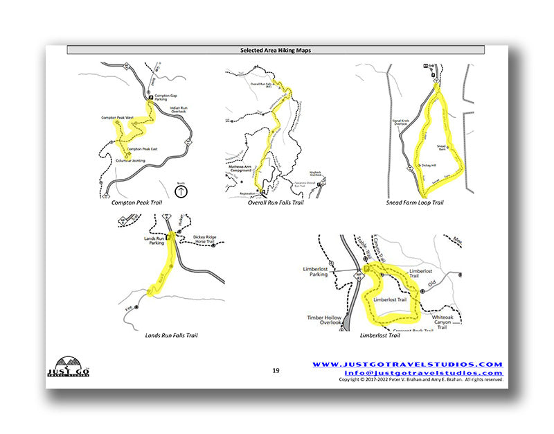 Shenandoah National Park Itinerary (Digital Download)