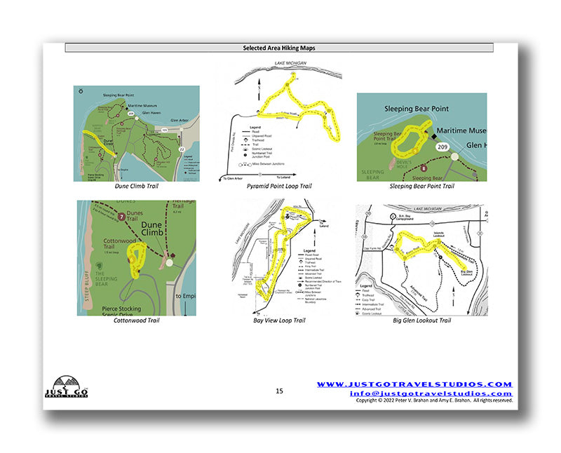 Sleeping Bear Dunes National Lakeshore Itinerary (Digital Download)