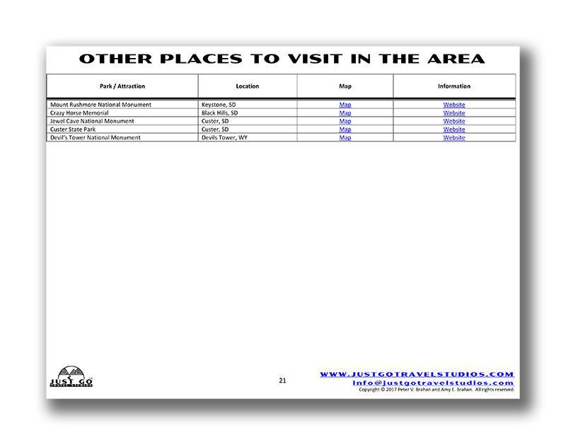 Badlands, Wind Cave and Theodore Roosevelt National Parks Itinerary (Digital Download)