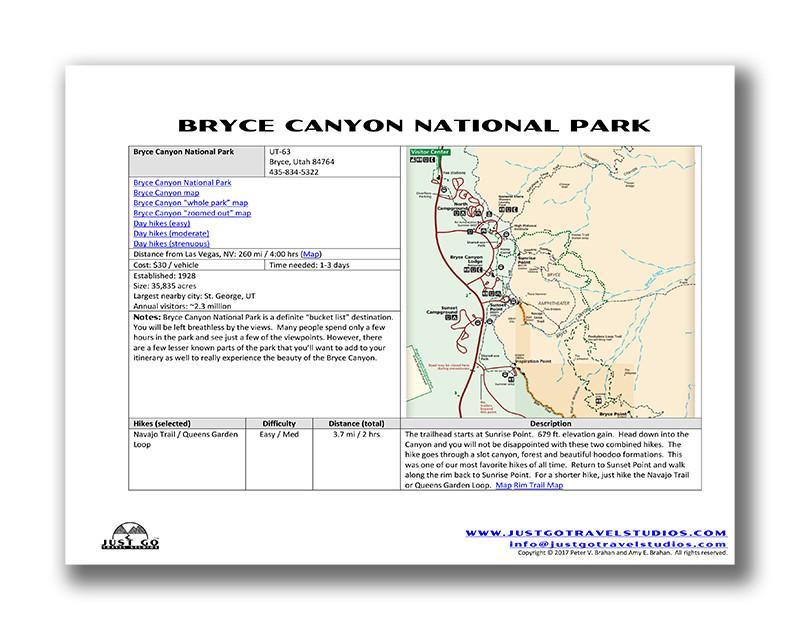 Bryce Canyon National Park Itinerary (Digital Guide)