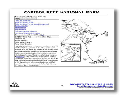 Utah National Parks Itinerary (Digital Download)
