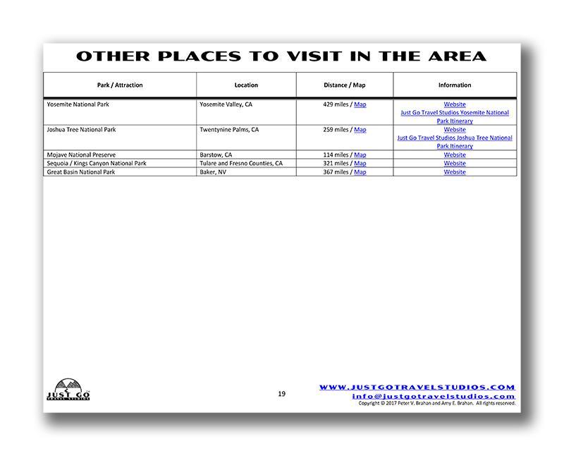 Death Valley National Park Itinerary (Digital Download)