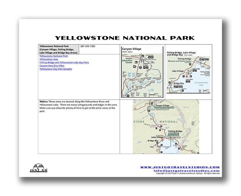 Yellowstone and Grand Teton National Parks Itinerary (Digital Download)