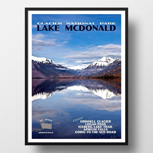 Glacier National Park Poster-Lake McDonald